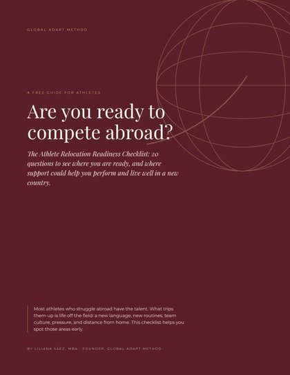 Cover of the Athlete Relocation Readiness Checklist